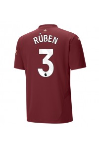 Manchester City Ruben Dias #3 Voetbaltruitje 3e tenue 2024-25 Korte Mouw